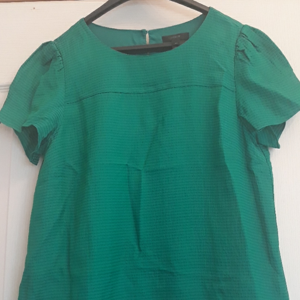 Women's J.Crew Emerald Silk blend Blouse 6Tall